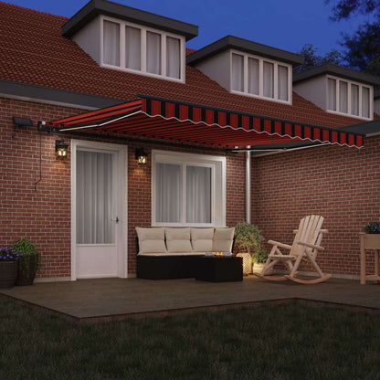 Tenda Retrattile arancione e marrone 400 Ã—350 cm Tessuto