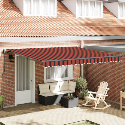 Tenda Retrattile Arancione e Marrone 400 Ã— 350 cm