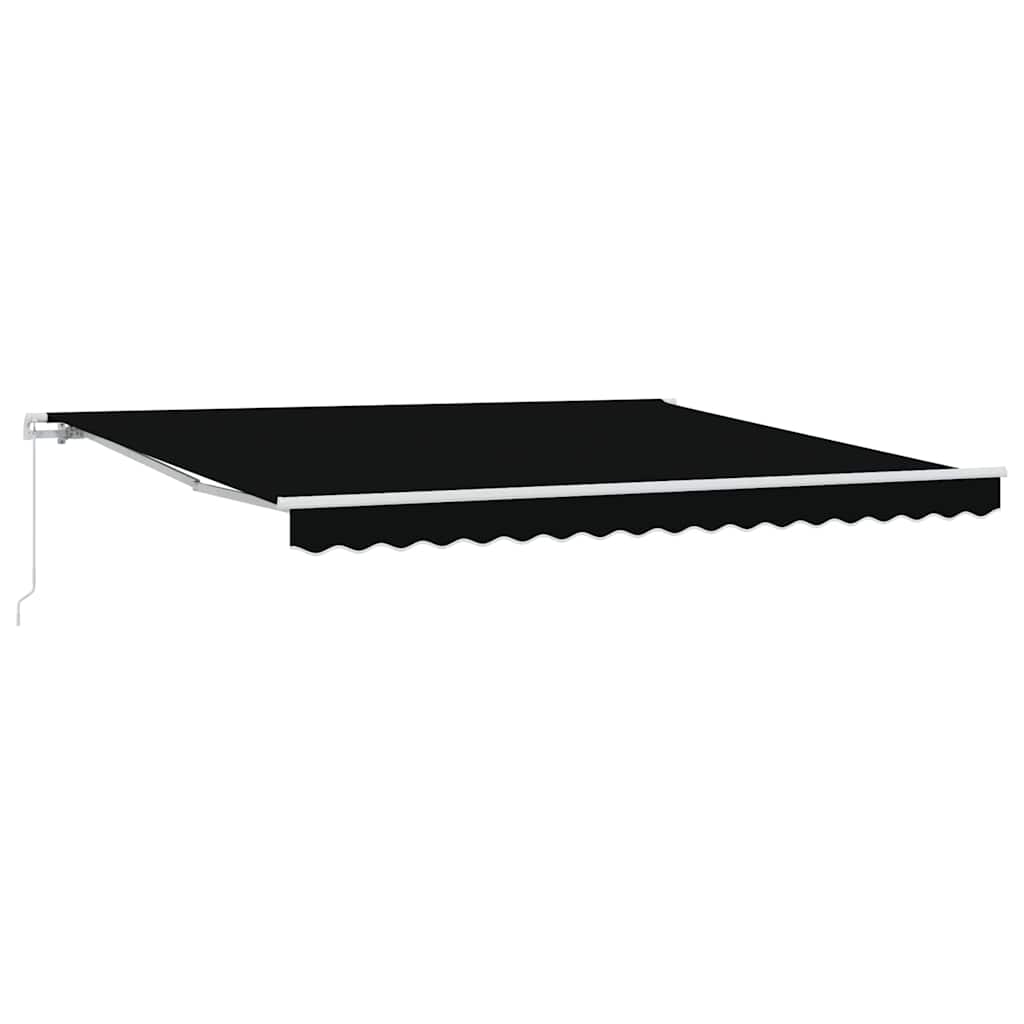 Tenda Retrattile Nero 400 Ãƒâ€” 350 cm Poliestere e Alluminio
