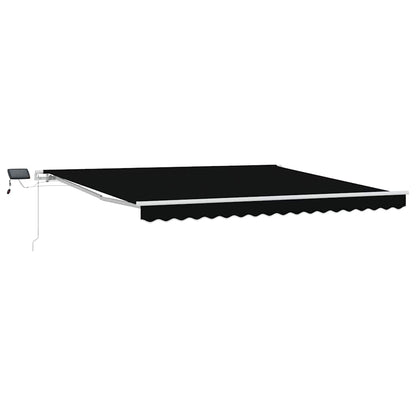 Tenda Retrattile Nero 400 Ãƒâ€” 300 cm Tessuto e acciaio