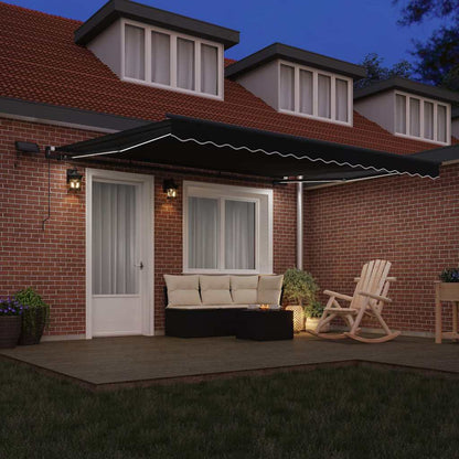 Tenda Retrattile Nero 400 Ã— 350 cm Tessuto