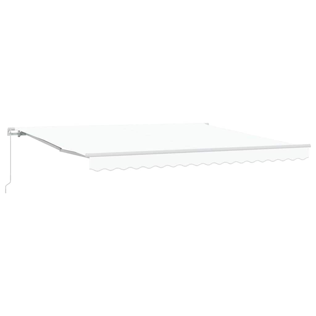 Tenda da Sole Bianco 400 x 350 x 165 cm Poliestere e Metallo