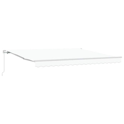 Tenda da Sole Bianco 400 x 350 x 165 cm Poliestere e Metallo