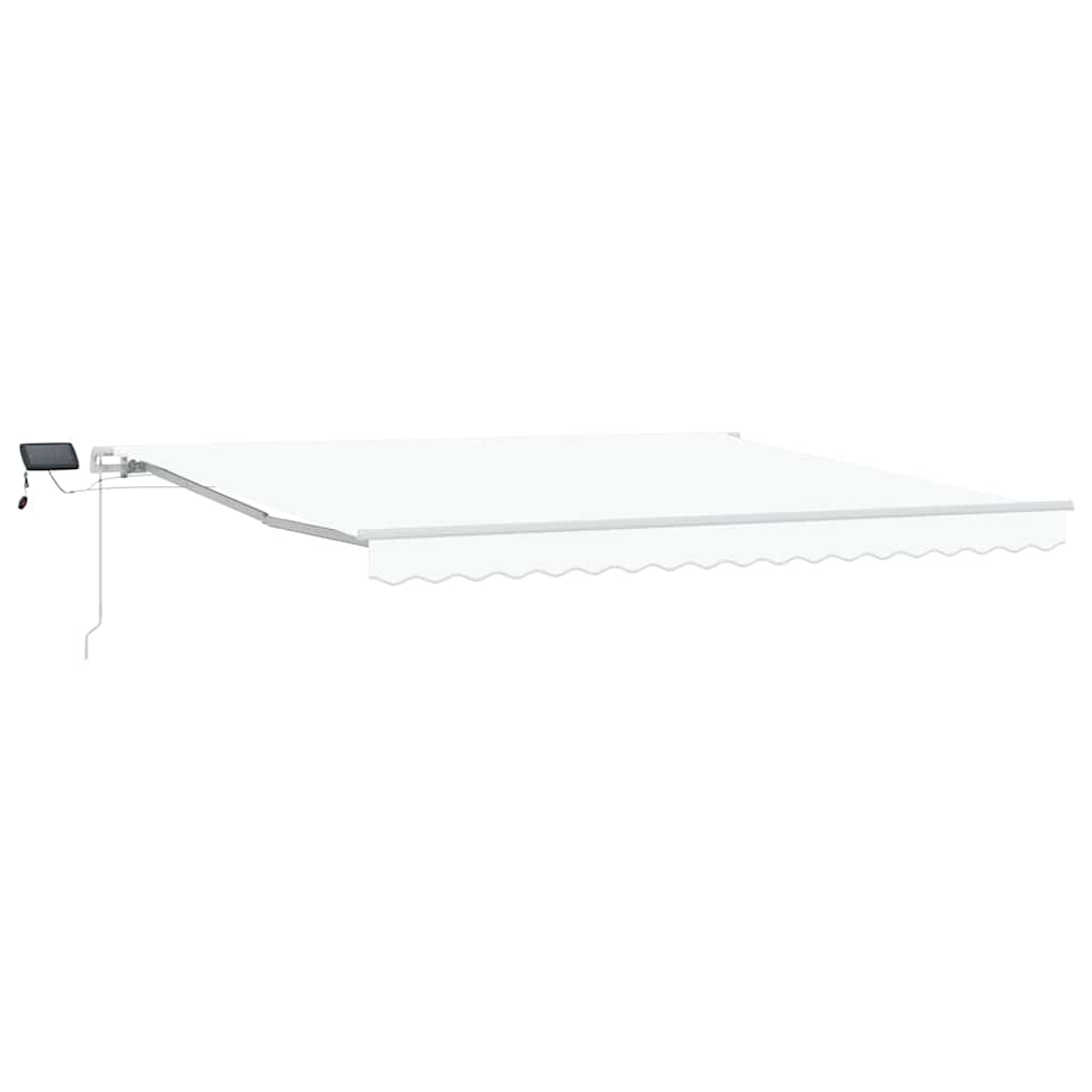 Tenda Retrattile Bianco 400 Ãƒâ€” 300 cm Tessuto e acciaio