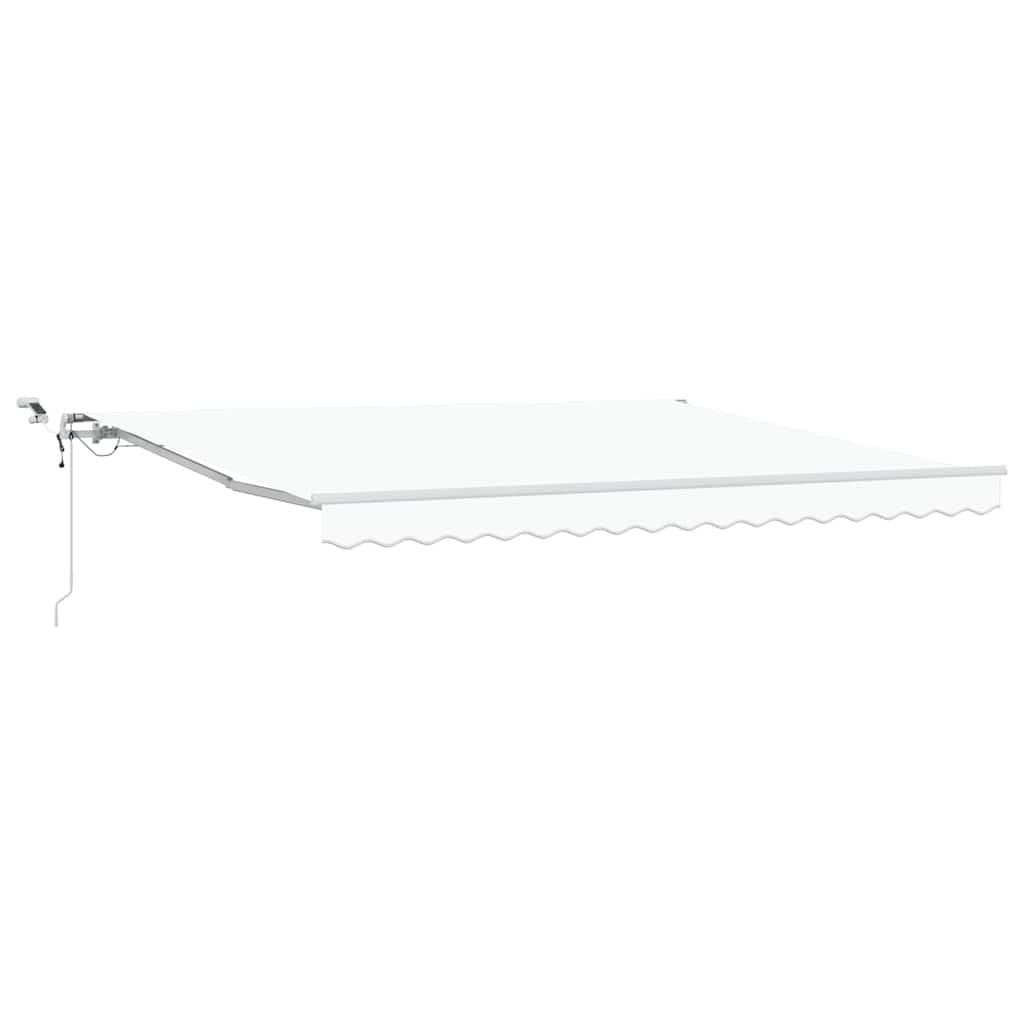 Tenda Retrattile Bianco 400 Ã— 350 cm Poliestere e Metallo