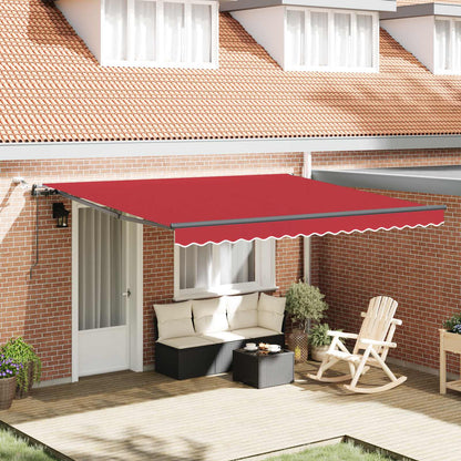 Tessuto per Tenda con Rosso 400 Ã— 350 cm Poliestere