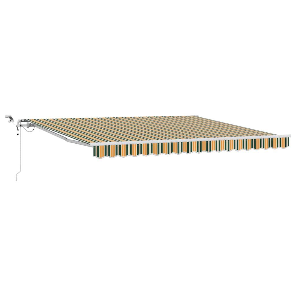 Tenda Retrattile Verde e Giallo 400 Ã— 350 cm