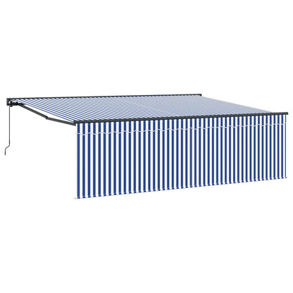 Tenda Retrattile Blu e Bianco 400 Ãƒâ€” 300 cm