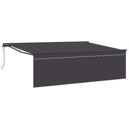 Tenda Retrattile Antracite 450 Ãƒâ€” 350 cm Poliestere e Alluminio