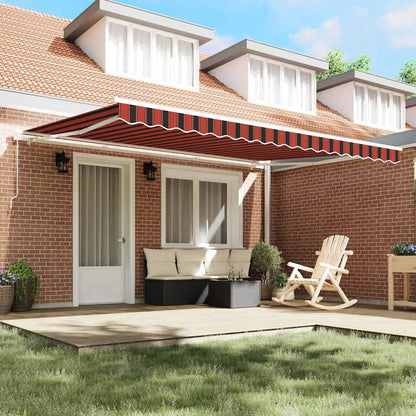 Tenda da Sole Arancione e Marrone 450 x 300 x 165 cm