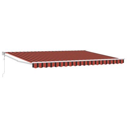 Tenda da Sole Arancione e Marrone 450 x 300 x 165 cm