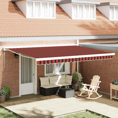 Tenda da Sole Arancione e Marrone 450 x 300 x 165 cm