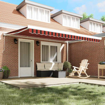 Tenda da Sole Arancione e Marrone 450 x 300 x 165 cm