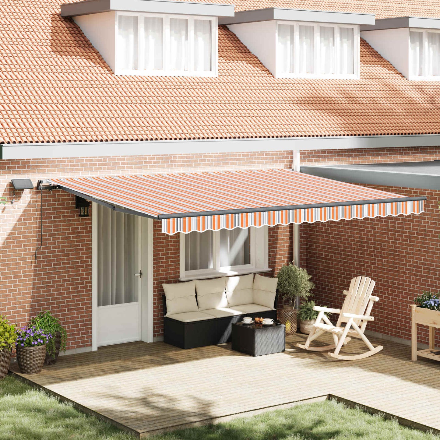 Tenda Retrattile Multicolore 450 Ã—300 cm Tessuto