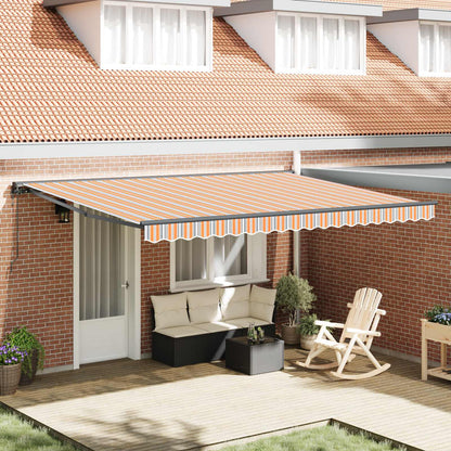 Tenda Retrattile Blu e Arancione 450 Ãƒâ€” 300 cm