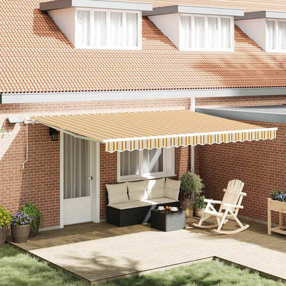 Tenda Retrattile Multicolore 450 Ã— 300 cm Tessuto e acciaio