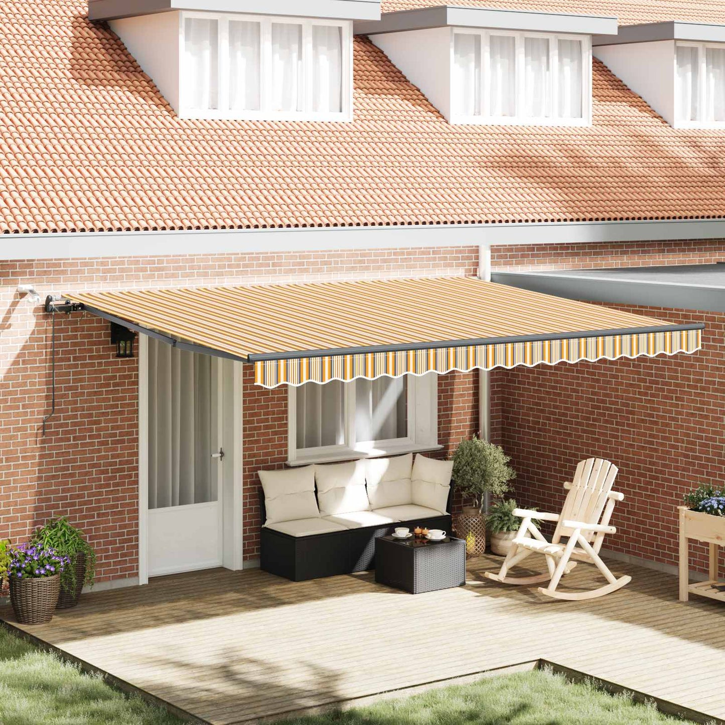 Tessuto per Tenda con Multicolore 450 Ãƒâ€” 300 cm Poliestere