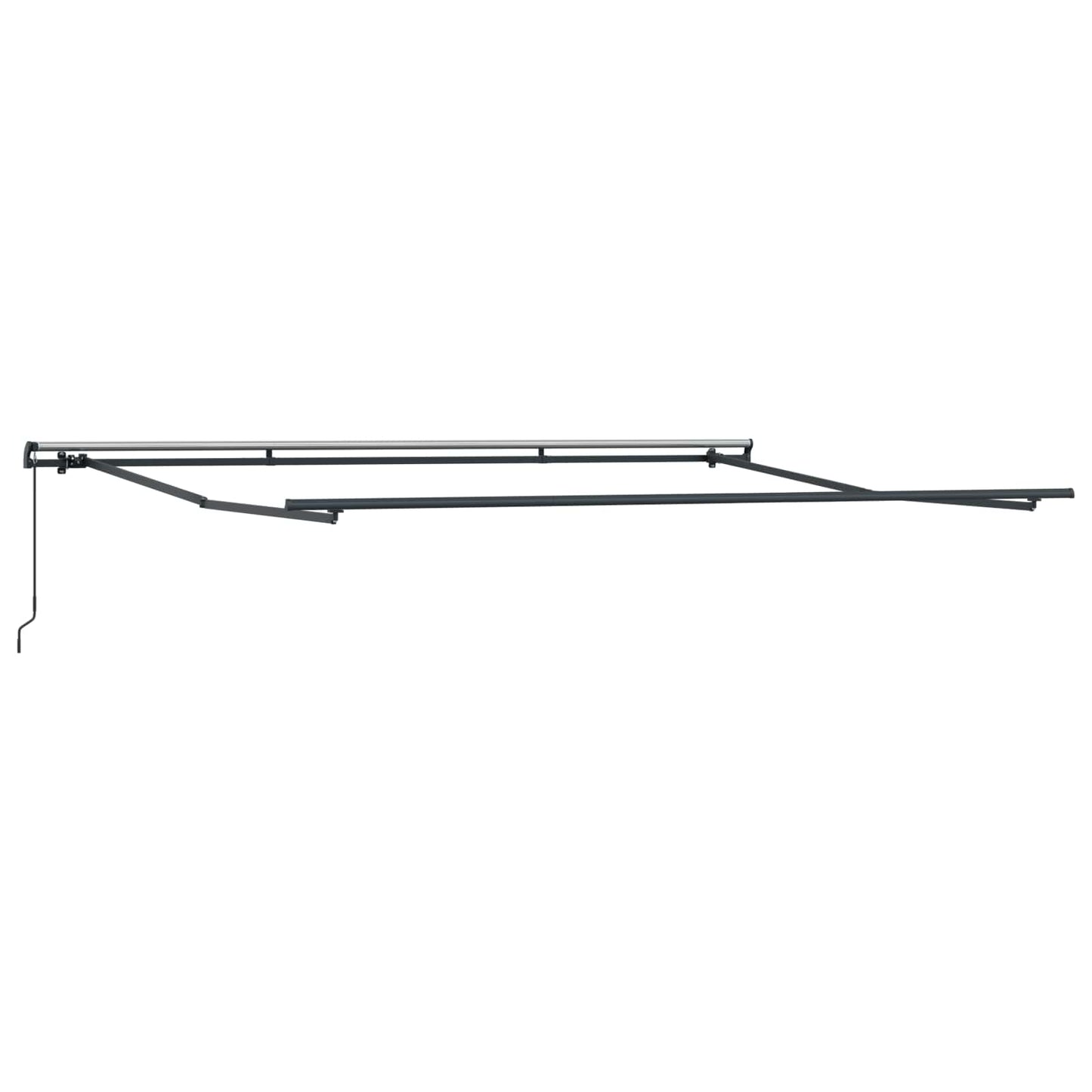 Tenda Retrattile Nero 450 × 300 cm Poliestere e Acciaio