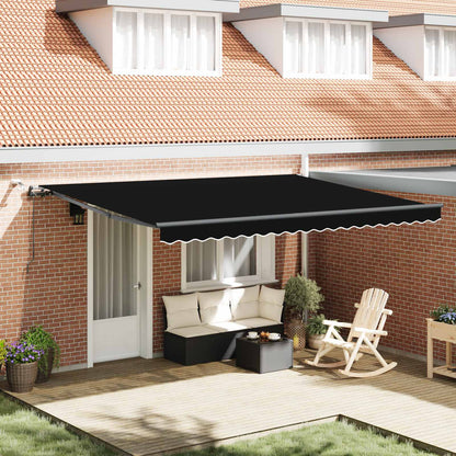 Tessuto per Tenda con Nero 450 × 300 cm Poliestere