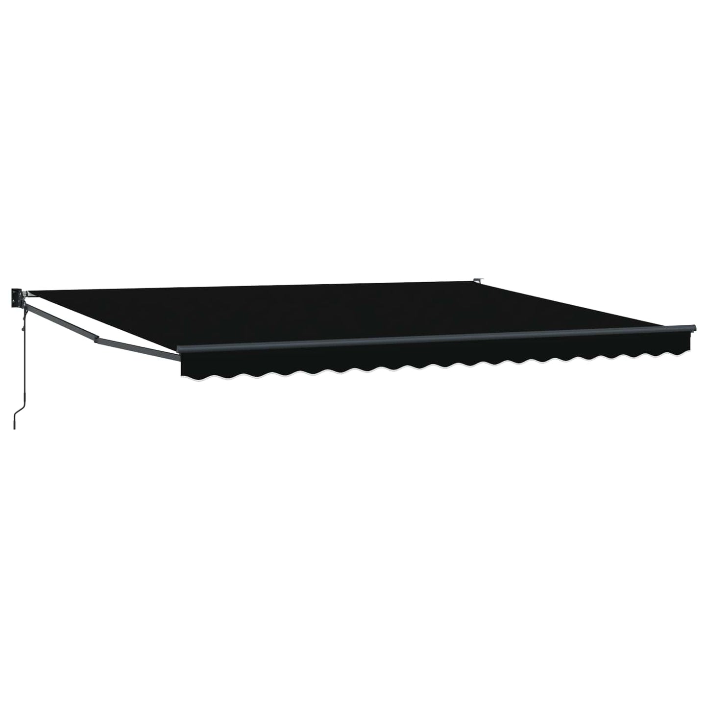 Tenda Retrattile Nero 450 × 300 cm Poliestere e Alluminio