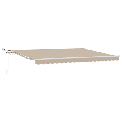 Tenda Retrattile Beige 450 Ã— 300 cm Poliestere e Metallo