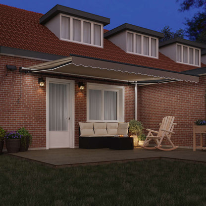 Tenda Retrattile Beige 450 Ã—300 cm Tessuto