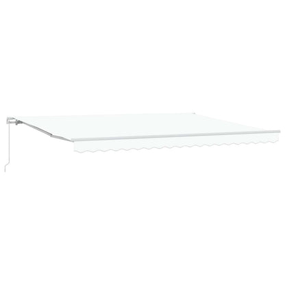 Tenda da Sole Bianco 450 x 300 x 165 cm Poliestere e Metallo