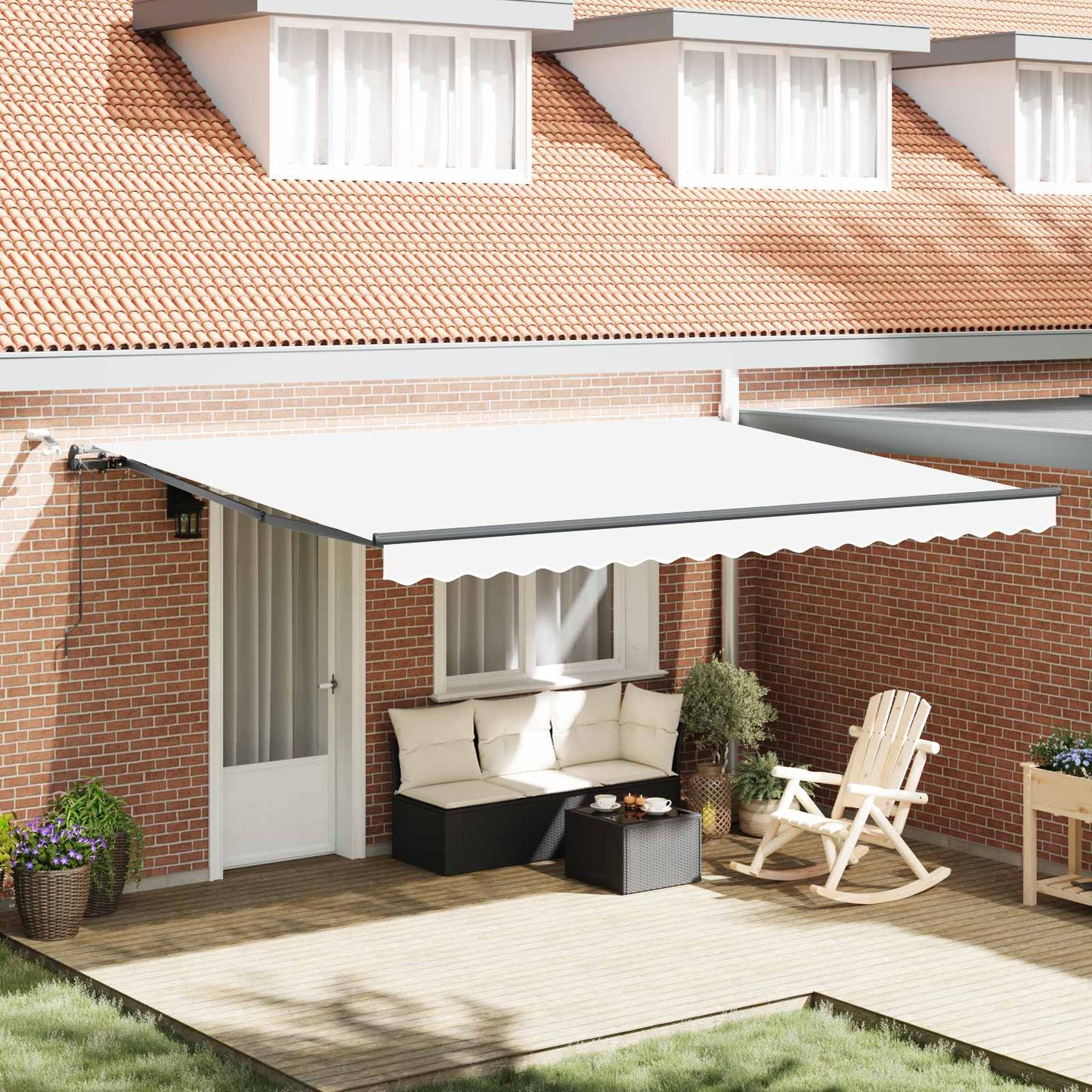 Tessuto per Tenda con Bianco 450 Ãƒâ€” 300 cm Poliestere
