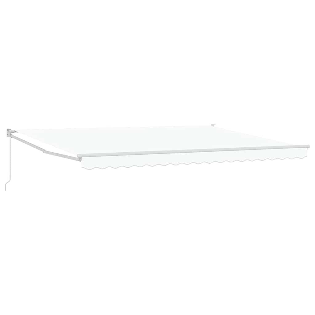 Tenda da Sole Bianco 450 x 300 x 165 cm Poliestere e Metallo