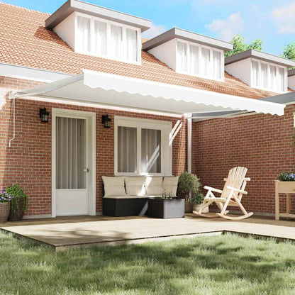 Tenda da Sole Bianco 450 x 300 x 165 cm Poliestere e Metallo