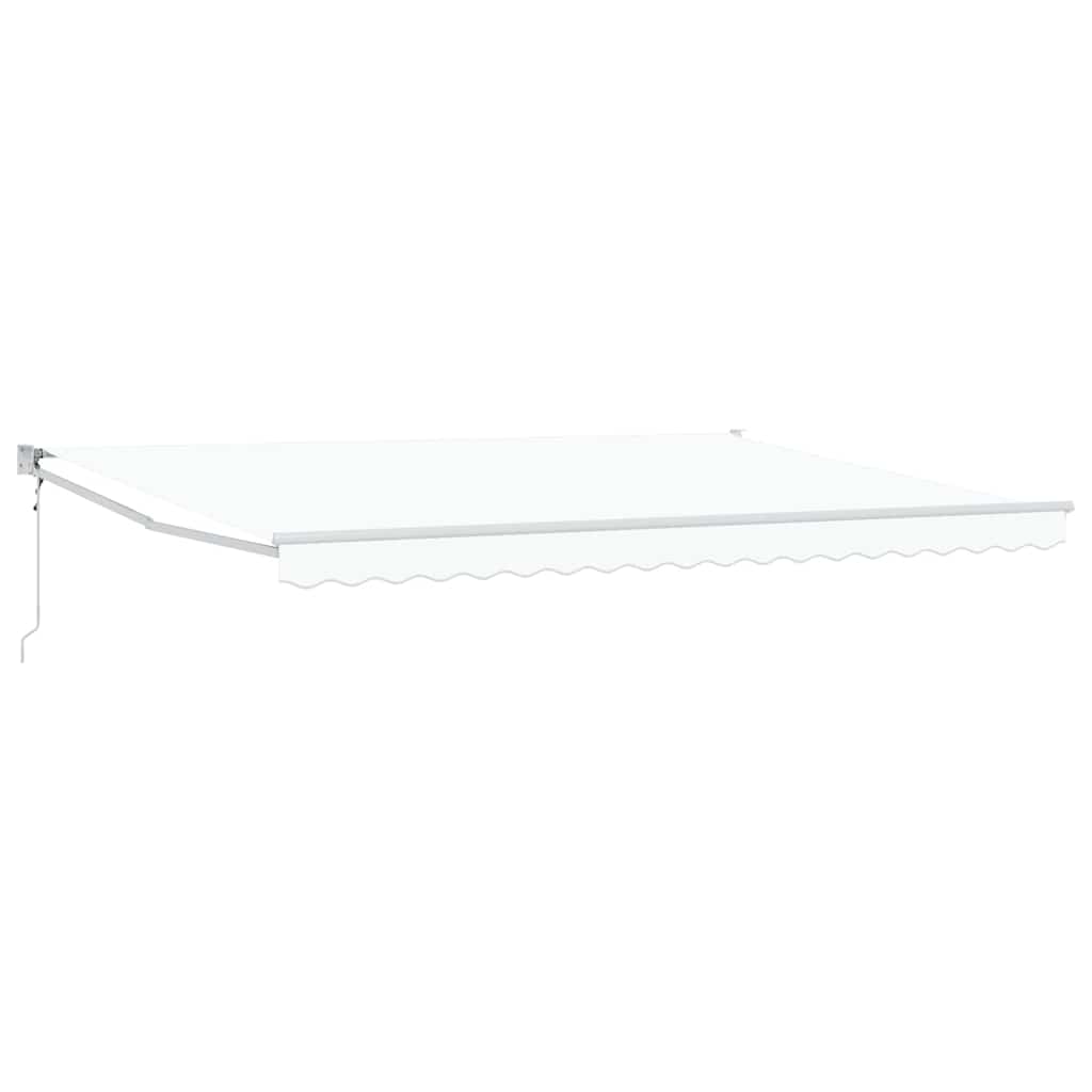 Tenda da Sole Bianco 450 x 300 x 165 cm Poliestere e Metallo