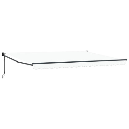 Tenda da Sole Bianco 450 x 300 x 165 cm Poliestere e Metallo