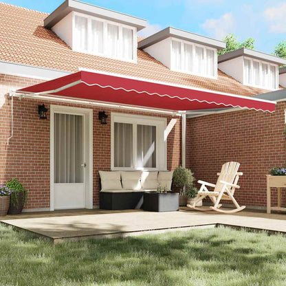 Tettuccio Elettrico Retrattile Rosso 450 × 300 cm