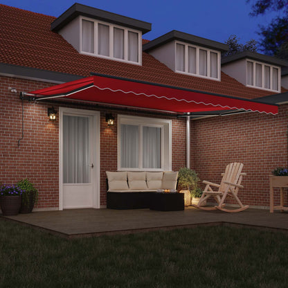 Tessuto per Tenda con Rosso 450 × 300 cm Poliestere