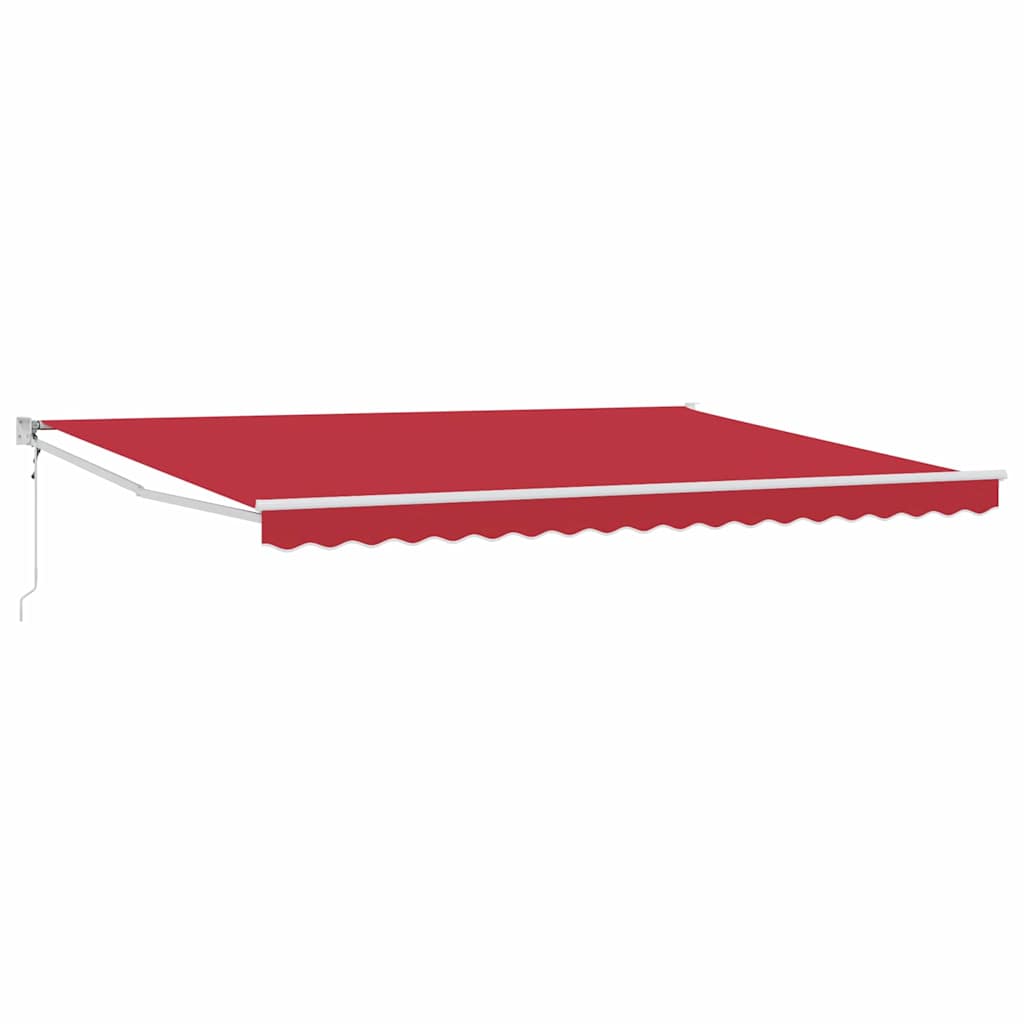 Tenda da Sole Rosso 450 x 300 x 165 cm Poliestere e Metallo