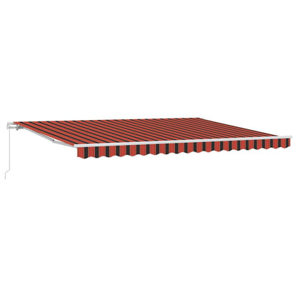 Tenda da Sole Arancione e Marrone 450 x 350 x 165 cm Poliestere