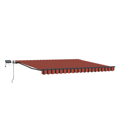 Tenda Retrattile arancione e marrone 450 Ãƒâ€”350 cm Tessuto