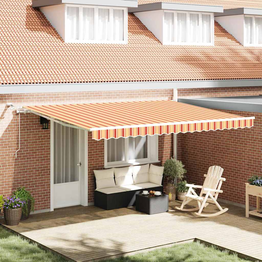 Tenda Retrattile Giallo e Arancione 450 Ã— 350 cm