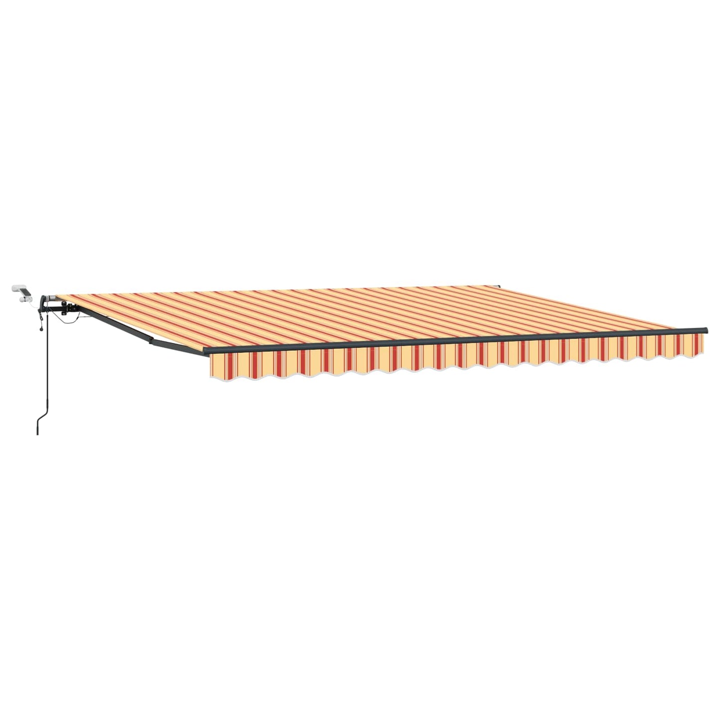 Tessuto per Tenda Giallo e Arancione 450 Ãƒâ€” 350 cm Poliestere
