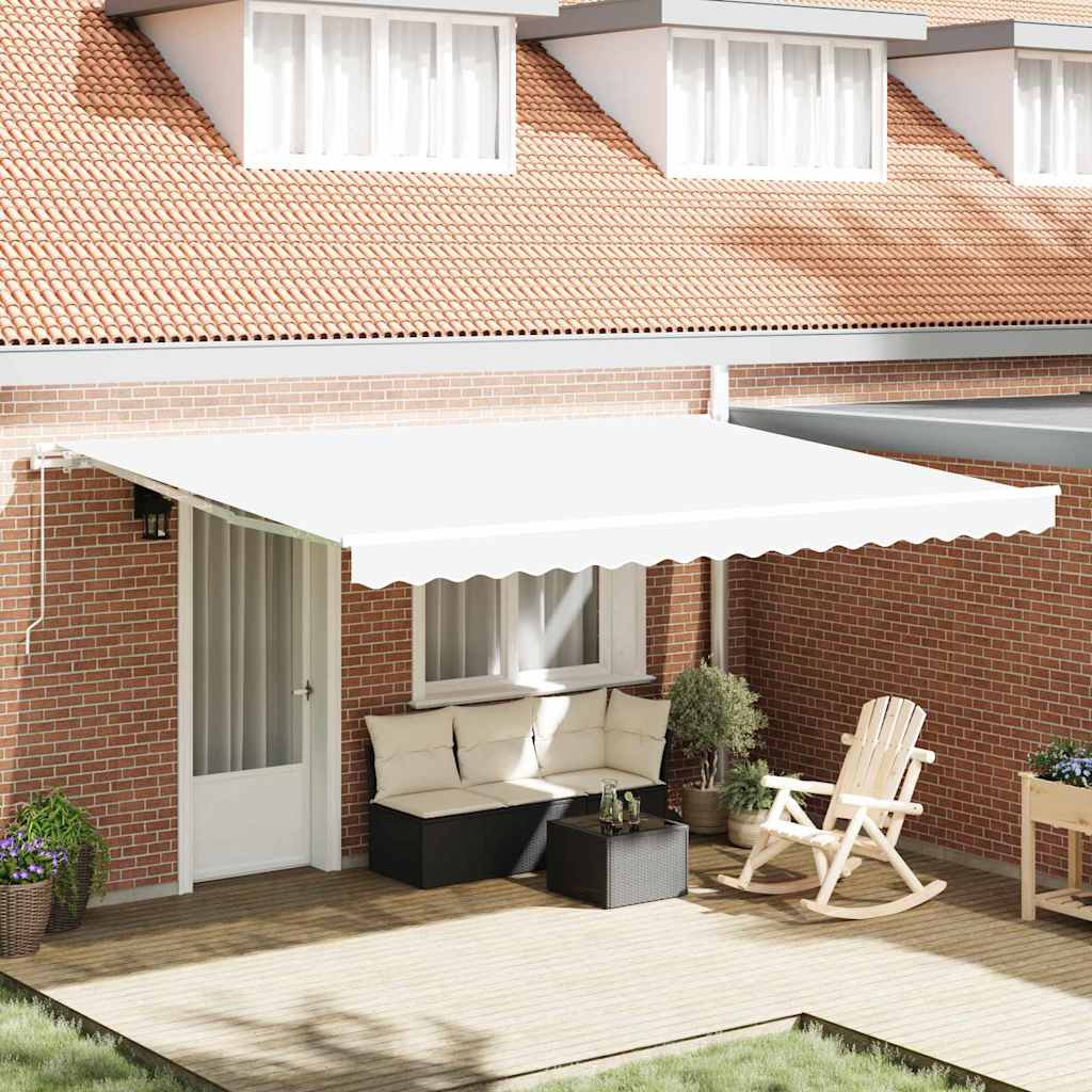 Tenda da Sole Bianco 450 x 350 x 165 cm Poliestere