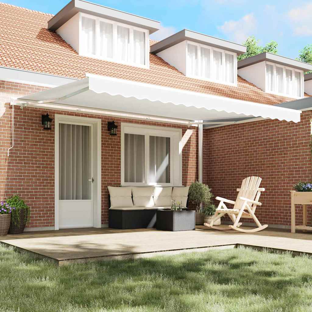 Tenda da Sole Bianco 450 x 350 x 165 cm Poliestere