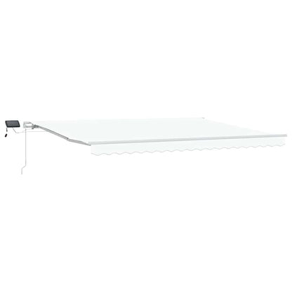 Tenda Retrattile Bianco 450 Ãƒâ€” 350 cm Tessuto e acciaio