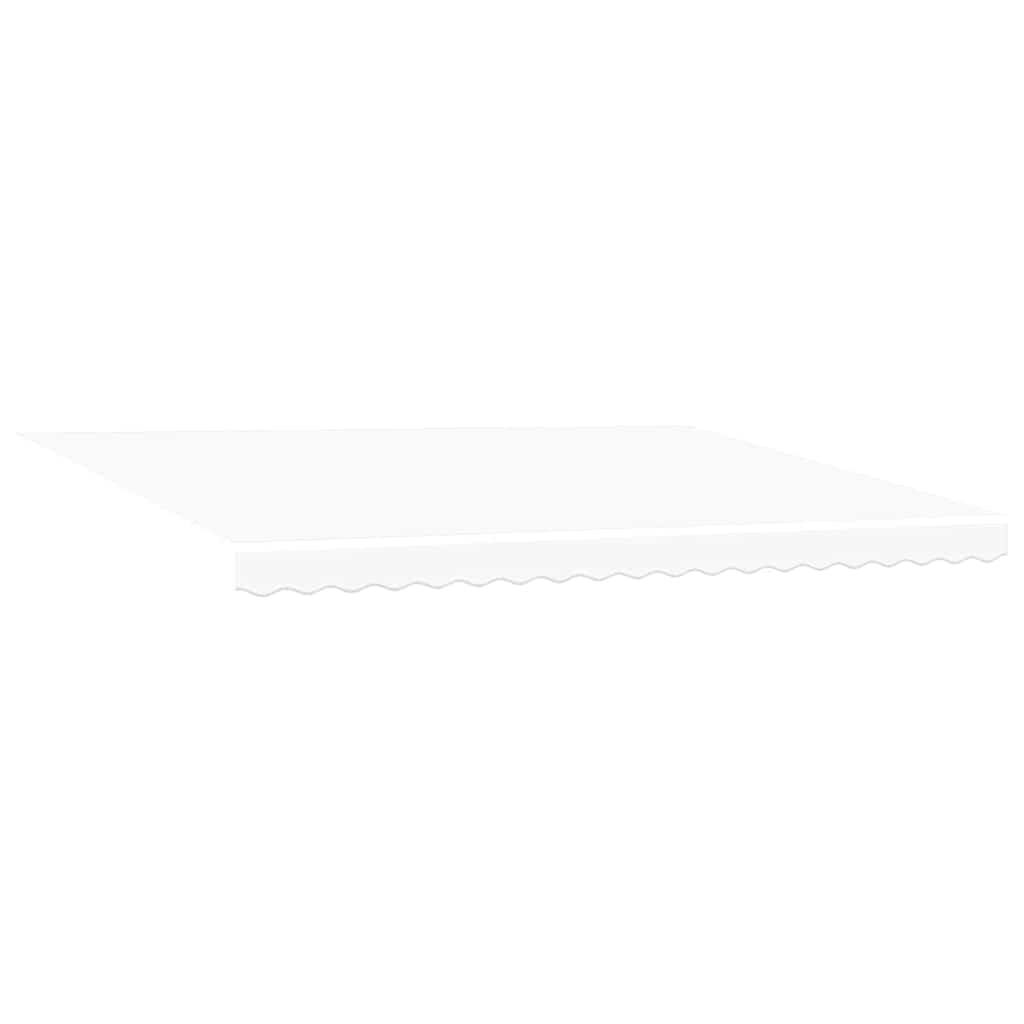 Tenda Retrattile Bianco 450 Ã— 350 cm Poliestere e Metallo
