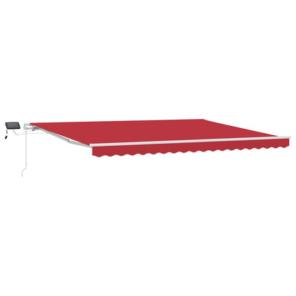 Tenda Retrattile Rosso 450 Ã— 350 cm Tessuto e acciaio