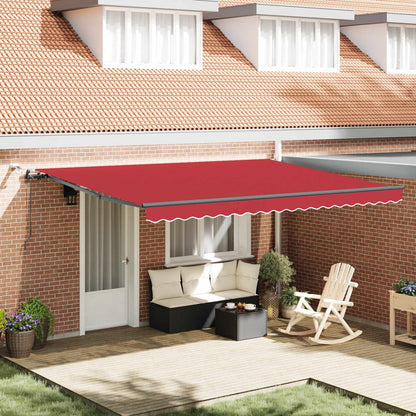 Tessuto per Tenda con Rosso 450 Ã— 350 cm Poliestere
