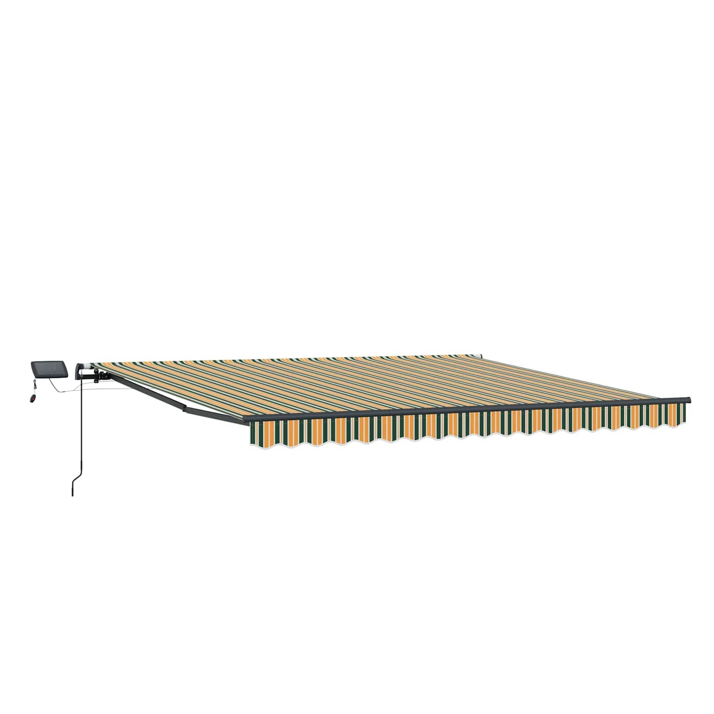 Tenda Retrattile Verde e giallo 450 Ã—350 cm Tessuto
