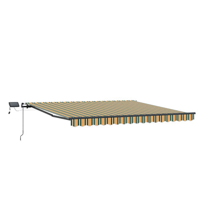 Tenda Retrattile Verde e giallo 450 Ã—350 cm Tessuto