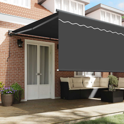 Tenda Retrattile Antracite 500 Ãƒâ€” 300 cm Poliestere e Alluminio