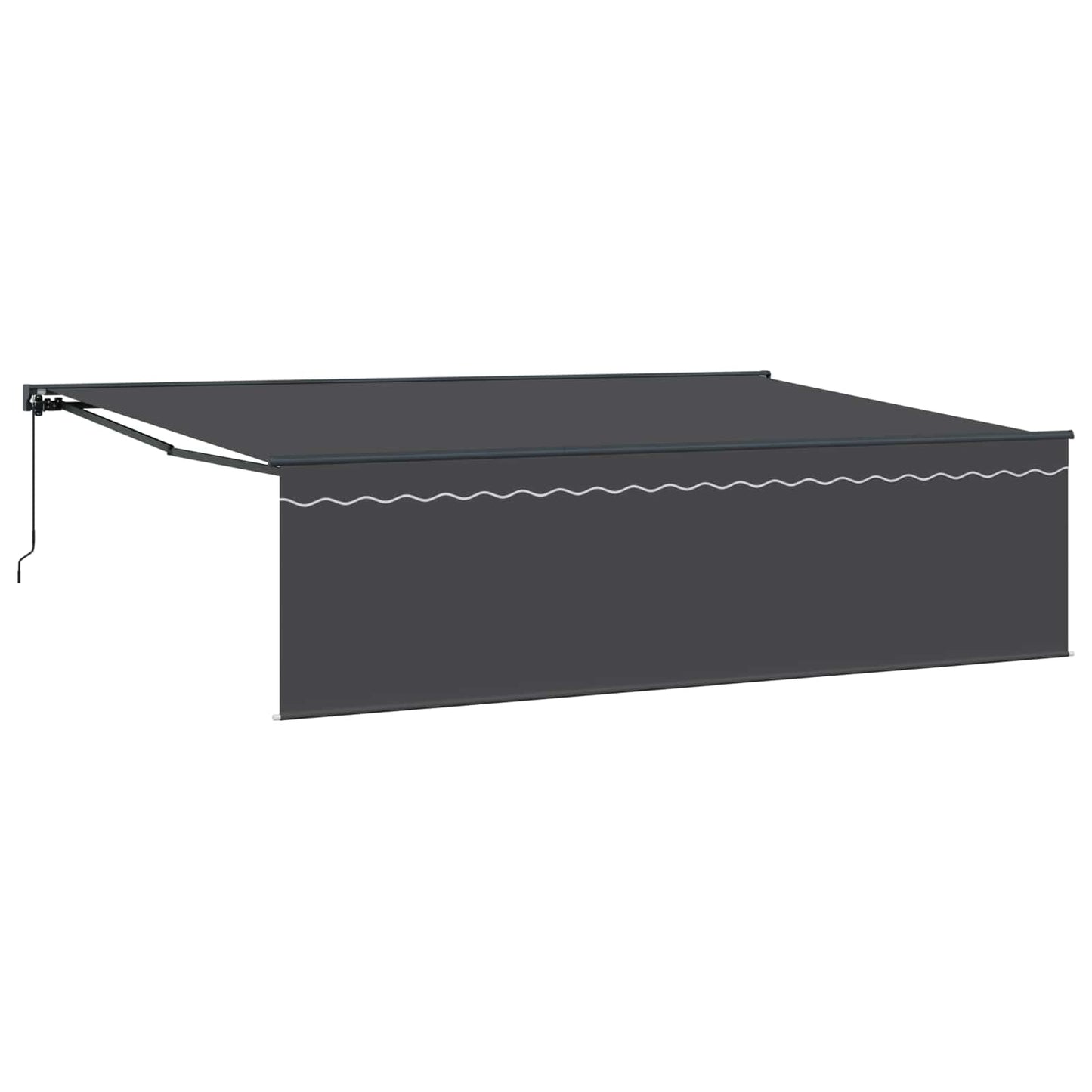 Tenda Retrattile Antracite 500 Ãƒâ€” 300 cm Poliestere e Alluminio