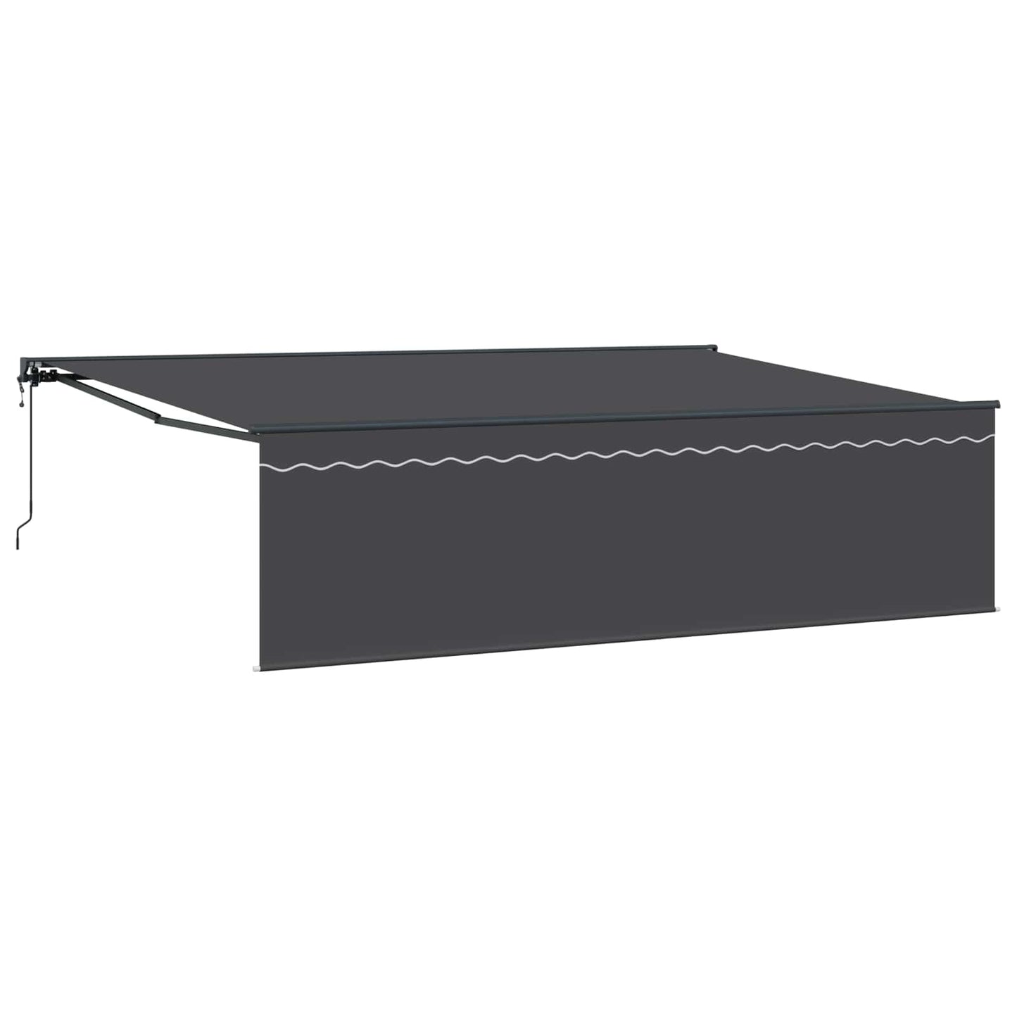 Tenda Retrattile Antracite 500 Ãƒâ€” 300 cm Poliestere e Alluminio